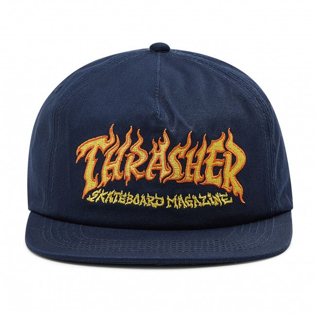 Cappellino Thrasher - Fire Logo Snap Navy