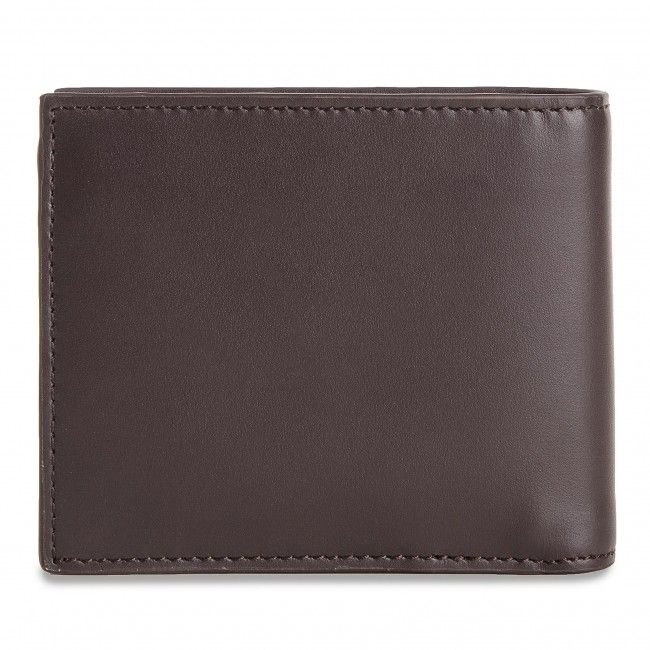 Portafoglio grande da uomo Lacoste - Large Billfold &amp; Coin NH1112FG Dark Brown 028