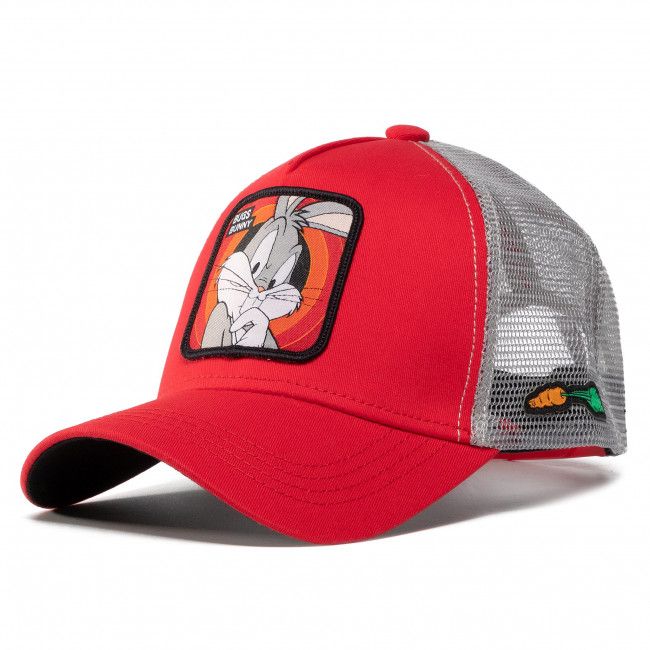 Cappello con visiera CAPSLAB - Looney Tunes Bugs Bunny CL/LOO/1/BUG1 Grigio Rosso