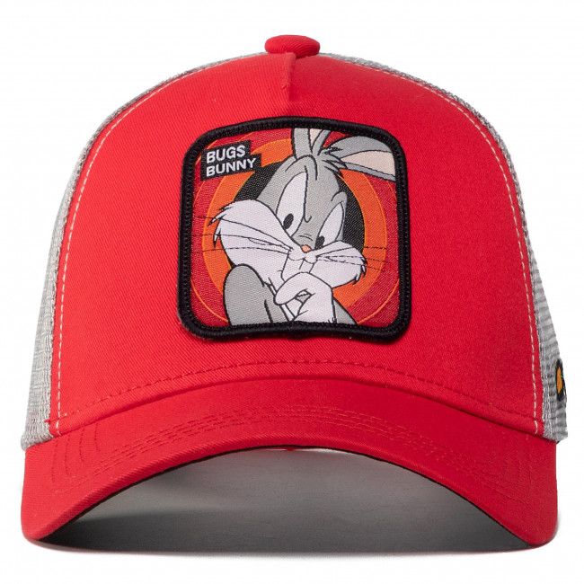 Cappello con visiera CAPSLAB - Looney Tunes Bugs Bunny CL/LOO/1/BUG1 Grigio Rosso