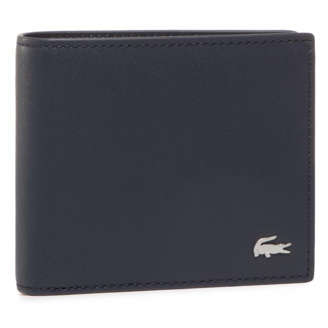 Portafoglio grande da uomo Lacoste - Small Billfold NH1115FG Marine 166