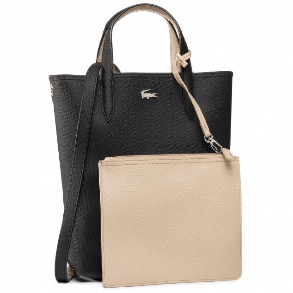 Borsa LACOSTE - Vertical Shopping Bag NF2991AA Black. Warm Sand A91 Borsa LACOSTE - Vertical Shopping Bag NF2991AA Black. Warm Sand A91