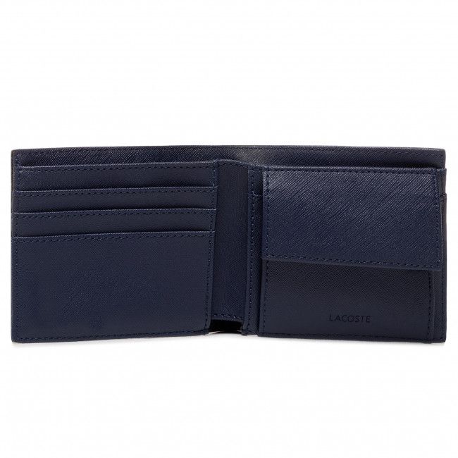 Portafoglio grande da uomo Lacoste - S Billfold Coin NH2309HC Peacoat 021