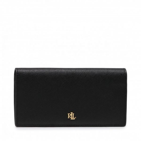Portafoglio grande da donna LAUREN RALPH LAUREN - Slim Wallet Wlt Med 432802917009 Black