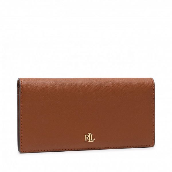 Portafoglio grande da donna LAUREN RALPH LAUREN - Slim Wallet 432802917010 Lauren Tan