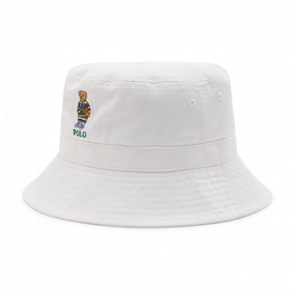 Cappello Polo Ralph Lauren - Bucket 321872273001 White Cappello Polo Ralph Lauren - Bucket 321872273001 White