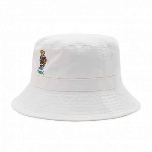 Cappello POLO RALPH LAUREN - Bucket 322872273001 White Cappello POLO RALPH LAUREN - Bucket 322872273001 White