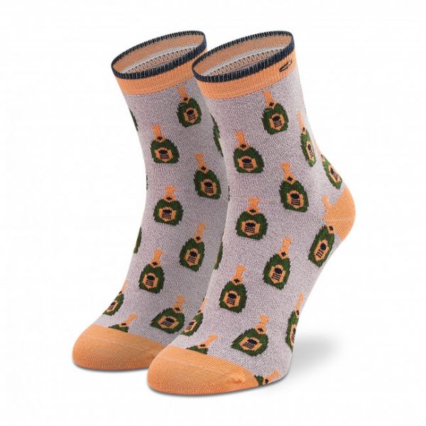 Calzini lunghi da donna Cabaïa - Aline &amp; Fluvio SOKFW2122 Rosa