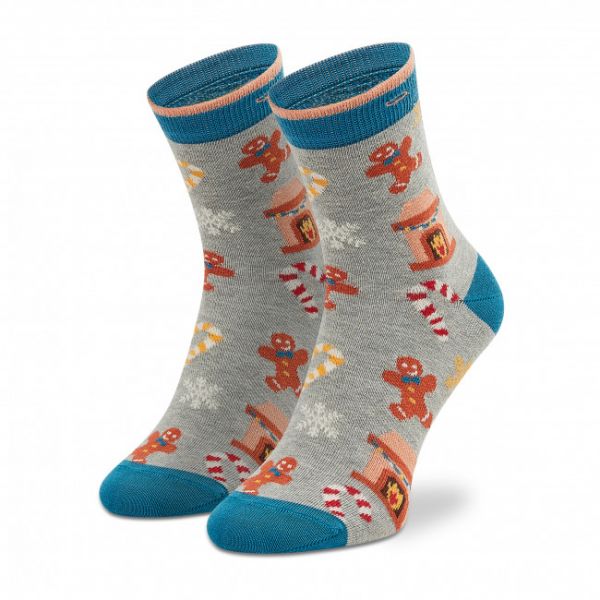 Calzini lunghi da donna Cabaïa - Philippine &amp; Roger SOKFW2122 Grigio