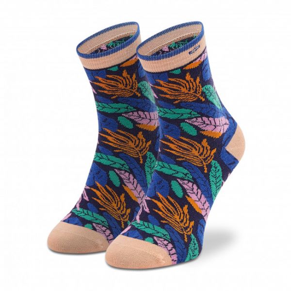 Calzini lunghi da donna Cabaïa - Leana &amp; Arthur SOKFW2122 Blu scuro