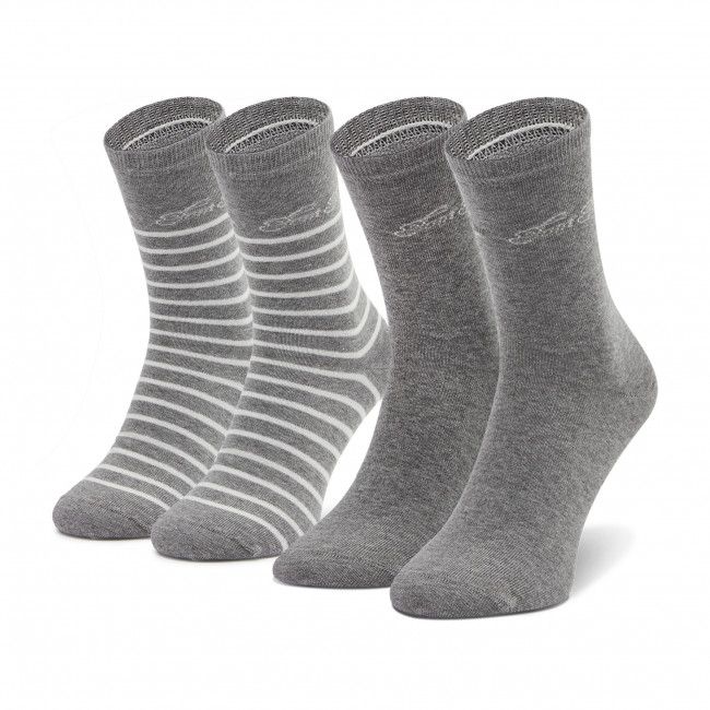 Set di 2 paia di calzini lunghi da donna Tom Tailor - 9880 Grey 150