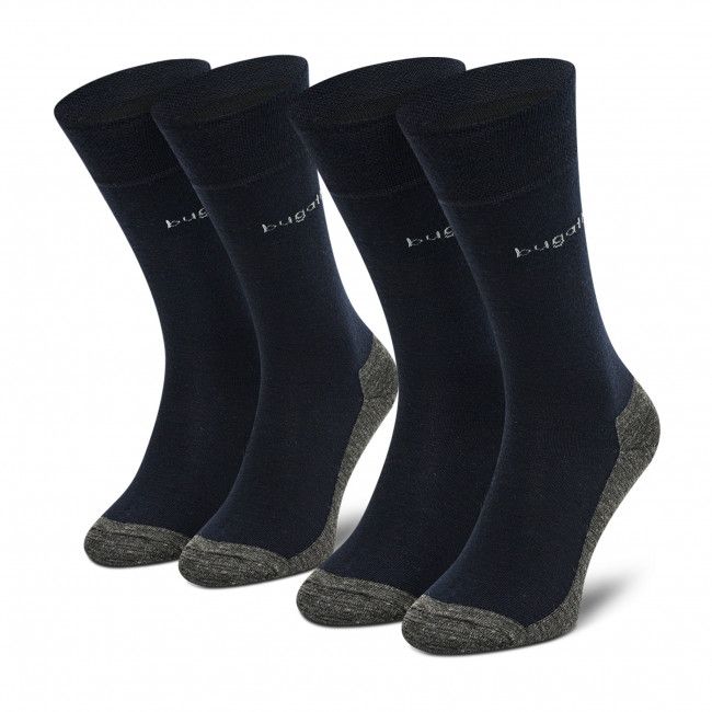 Set di 2 paia di calzini lunghi da uomo Bugatti - 6906 Navy 545