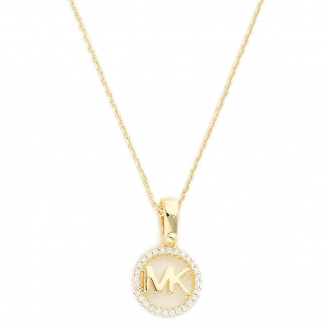 Collana Michael Kors - Logo Charm Neck MKC1108AN710 Gold Clear