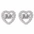 Orecchini Michael Kors - Logo Heart Stud MKC1243AN040 Silver Clear