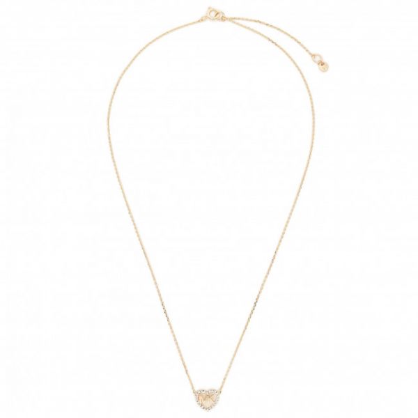 Collana MICHAEL KORS - Logo Heart Neck MKC1244AN791 Rose Gold Clear