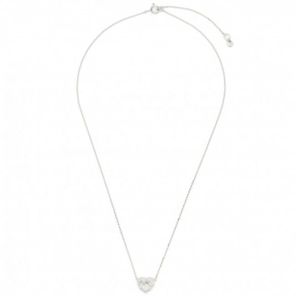 Collana Michael Kors - Logo Heart Neck MKC1244AN040 Silver Clear