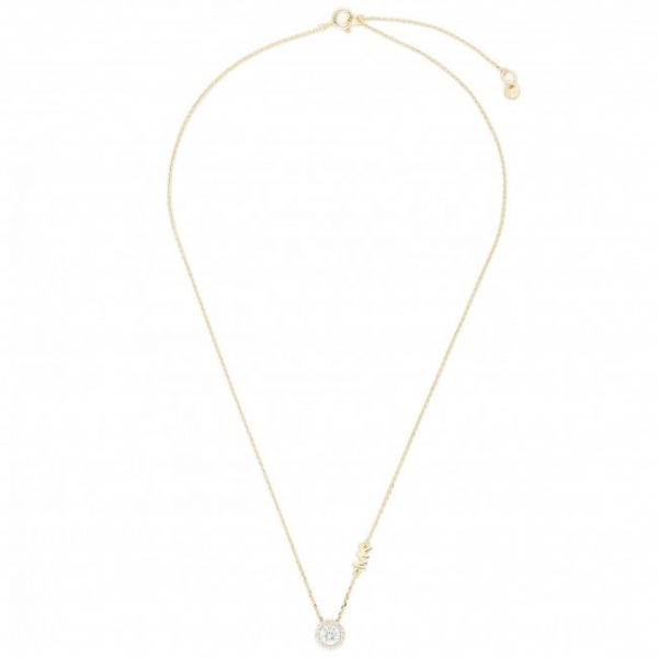 Collana Michael Kors - Pave Halo Necklace MKC1208AN710 Gold Clear