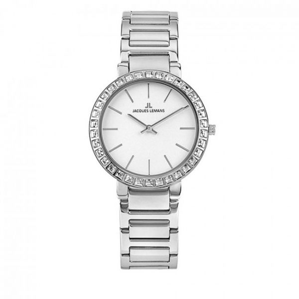 Orologio Jacques Lemans - Lemans 1-1843.1A Silver/White Orologio Jacques Lemans - Lemans 1-1843.1A Silver/White