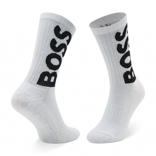 Calzini lunghi da uomo Boss - Qs Rib Logo Cc 50467748 100