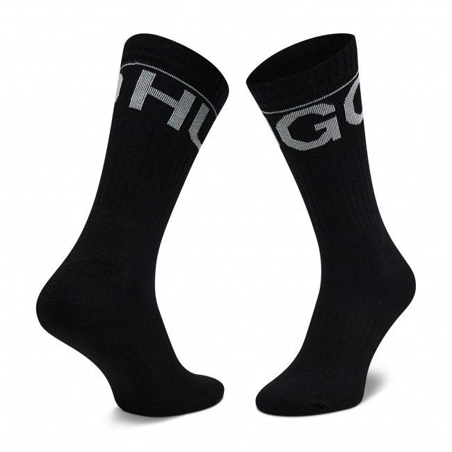 Set di 2 paia di calzini lunghi da uomo Hugo - 2p Qs Rib Iconic Cc 50459409 001
