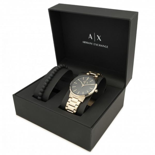 Orologio Armani Exchange - Cayde Gift Set AX7119 Gold/Gold