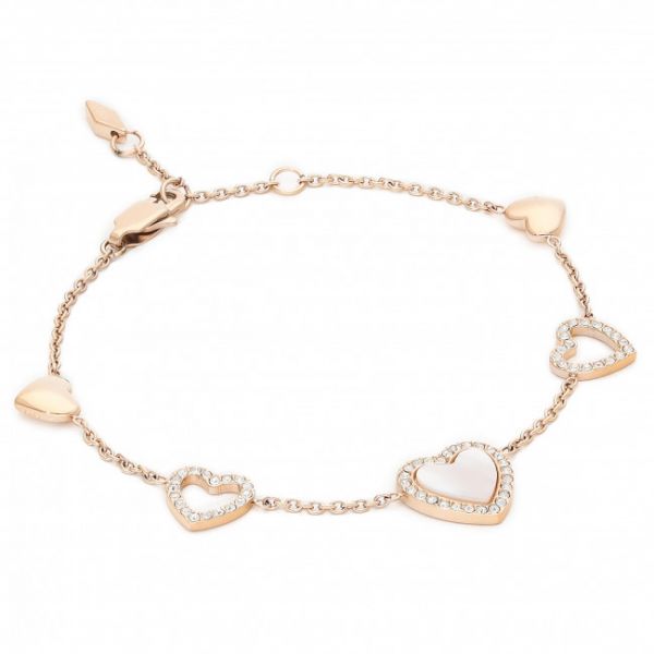 Bracciale Fossil - Hearts To You JF03458791 Gold