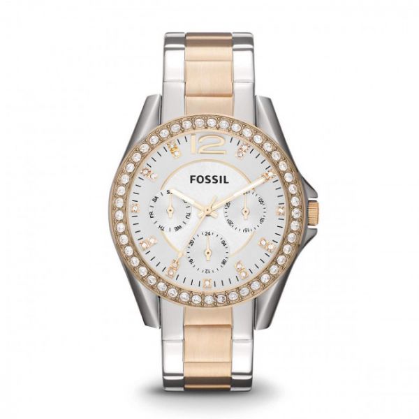 Orologio Fossil - Riley ES3204 2T Silver/Gold Orologio Fossil - Riley ES3204 2T Silver/Gold