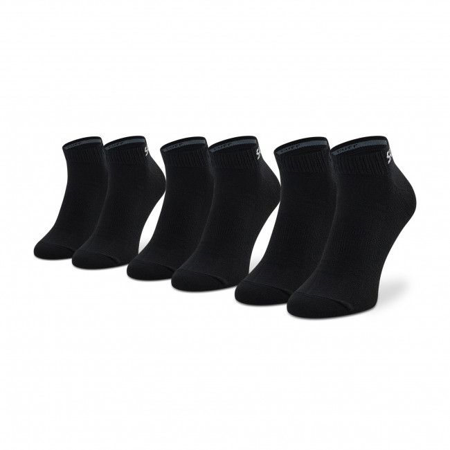 Set di 3 paia di calzini corti unisex Skechers - SK43022 Black 9999