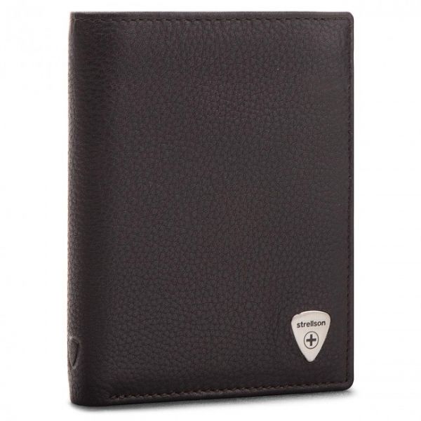 Portafoglio grande da uomo STRELLSON - Harrison 4010001044 Dark Brown 702