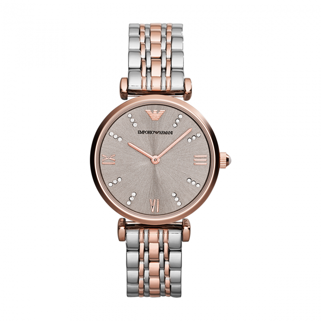 Orologio EMPORIO ARMANI - Gianni T-Bar AR1840 Silver/Rose Gold