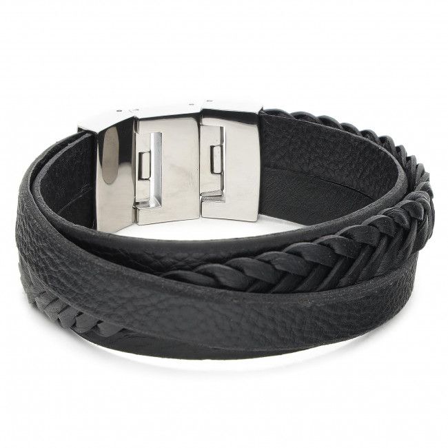 Bracciale FOSSIL - Vintage Casual JF02079040 Black/Silver