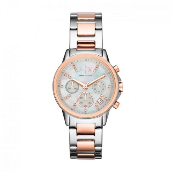 Orologio ARMANI EXCHANGE - Lady Banks Chronograph AX4331 Silver/Rose Orologio ARMANI EXCHANGE - Lady Banks Chronograph AX4331 Silver/Rose