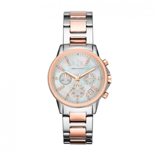 Orologio ARMANI EXCHANGE - Lady Banks Chronograph AX4331 Silver/Rose