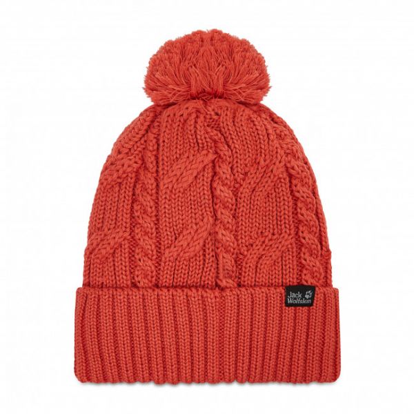 Berretto Jack Wolfskin - Stormlock Pompon Beanie 1905091-2571 Coral Red