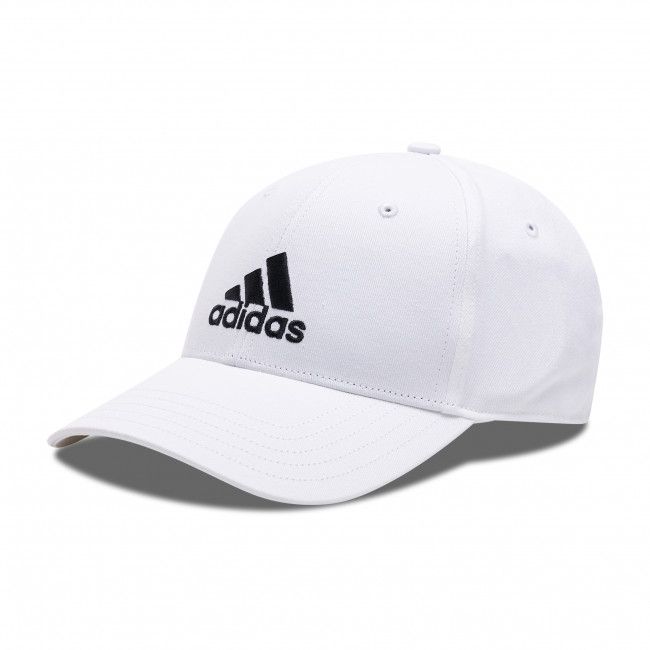 Cappello con visiera adidas - Baseball Cap FK0890 White/White/Black