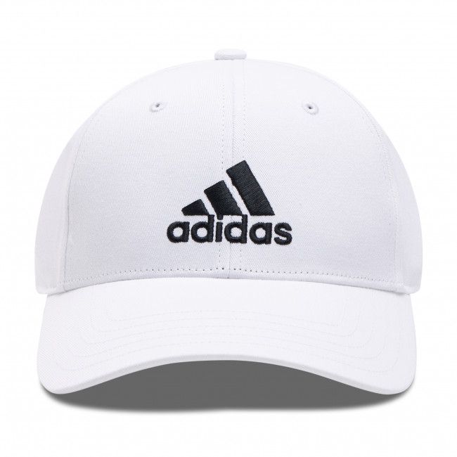 Cappello con visiera adidas - Baseball Cap FK0890 White/White/Black