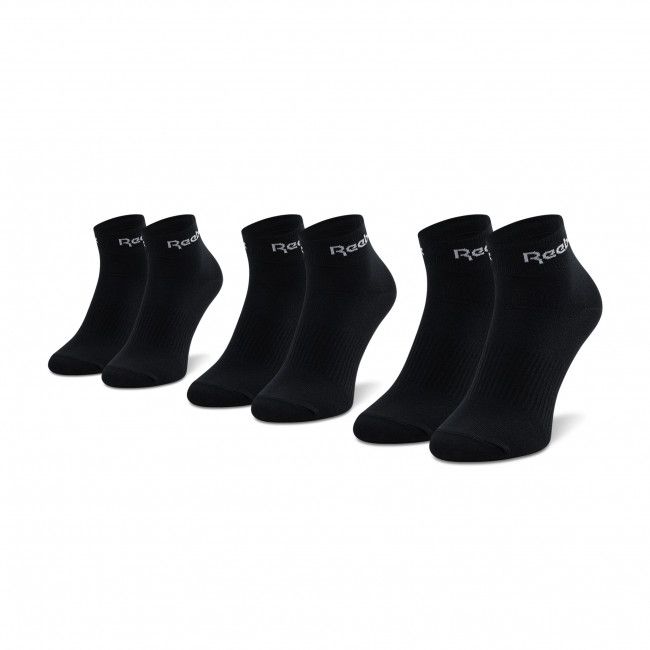 Set di 3 paia di calzini corti unisex Reebok - Act Core Ankle Sock 3P GH8166 Black