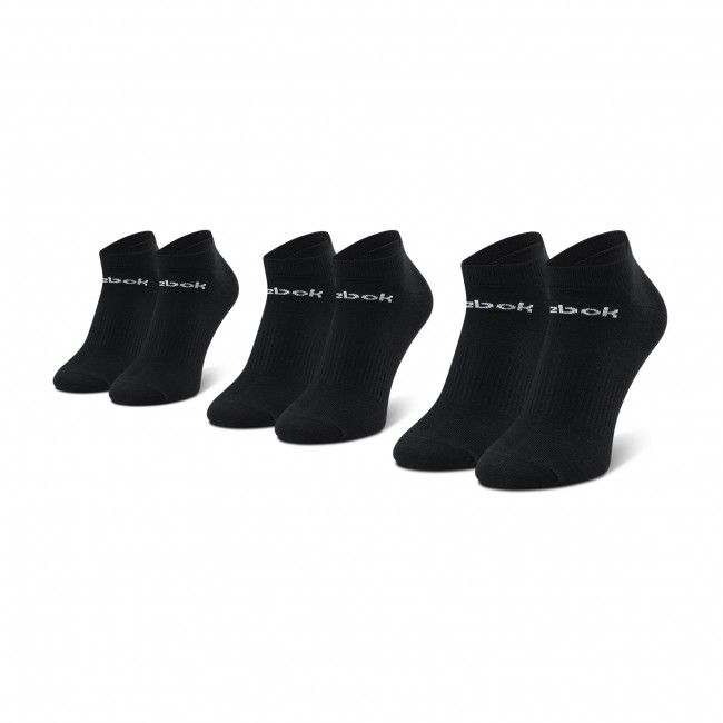 Set di 3 paia di calzini corti unisex Reebok - Act Core Low Cut Sock 3P GH8191 Black