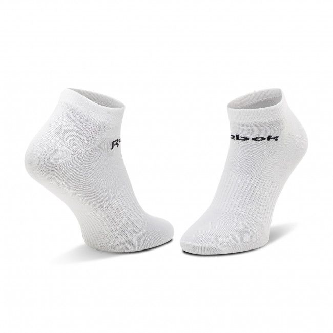 Set di 3 paia di calzini corti unisex Reebok - Act Core Low Cut Sock 3P GH8229 Mgreyh/White/Black