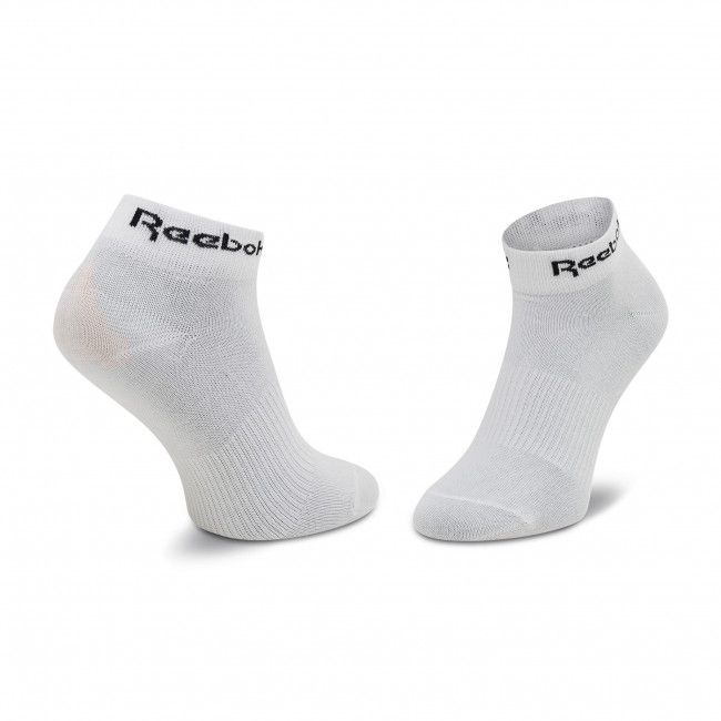 Set di 3 paia di calzini corti unisex Reebok - Act Core Ankle Sock 3P H36570 White/Dynred