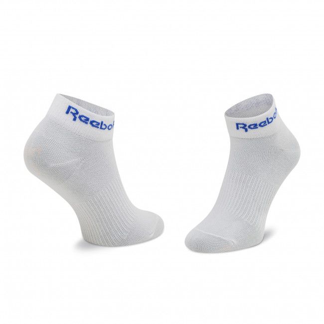 Set di 3 paia di calzini corti unisex Reebok - Act Core Ankle Sock 3P H36570 White/Dynred