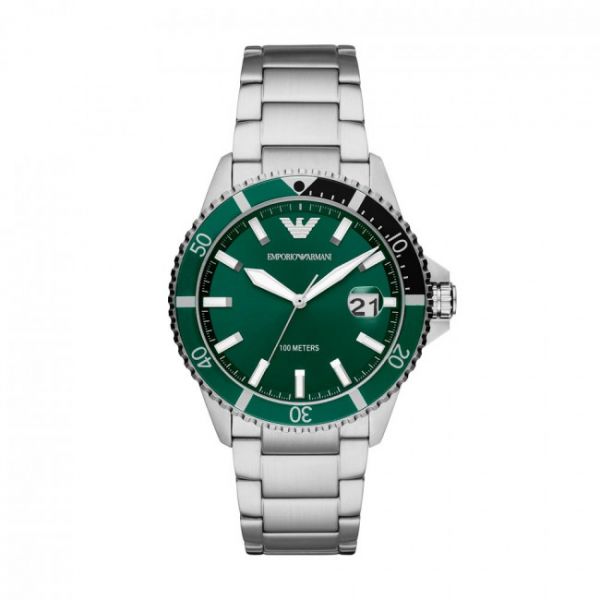 Orologio Emporio Armani - Mario AR11338 Silver/Green