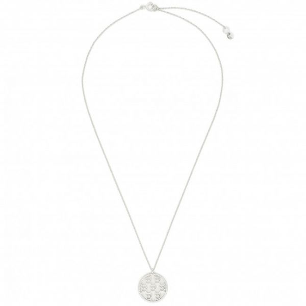 Collana MICHAEL KORS - Monogram Opn Pnot MKC1477AN040 Rhodium Clear Collana MICHAEL KORS - Monogram Opn Pnot MKC1477AN040 Rhodium Clear