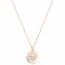 Collana Michael Kors - Pave Coin Neck MKC1515AN791 Rose Gold Clear Cz