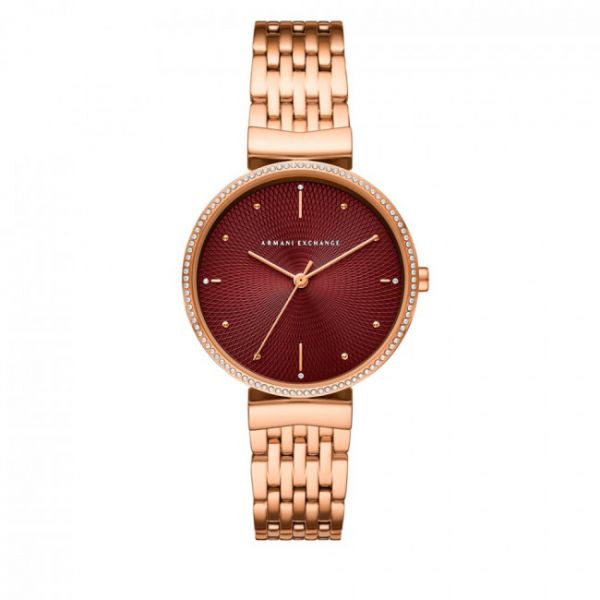 Orologio ARMANI EXCHANGE - Zoe AX5912 Gold/Burgundy Orologio ARMANI EXCHANGE - Zoe AX5912 Gold/Burgundy
