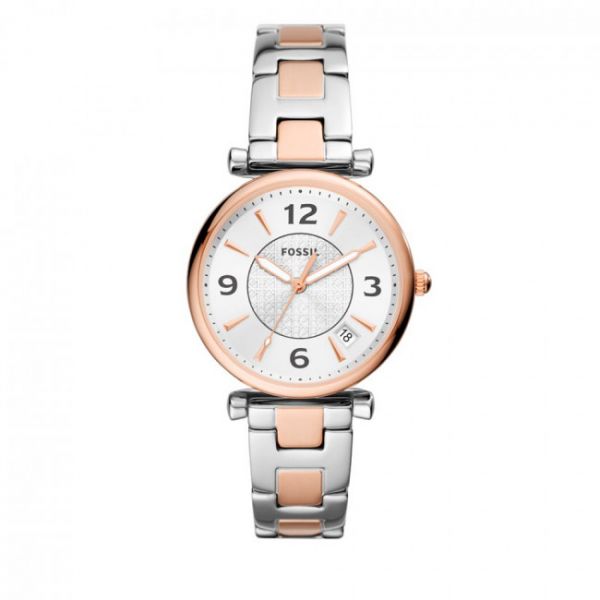 Orologio FOSSIL - Carlie Mini Mesh ES5156 Silver/Gold Orologio FOSSIL - Carlie Mini Mesh ES5156 Silver/Gold