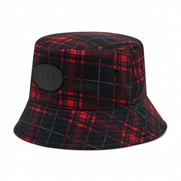 Cappello Fila - Bucket Check Aop 686165 True Red Check Allover A683