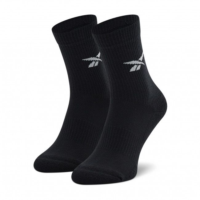 Set di 3 paia di calzini lunghi unisex Reebok - Cl Fo Crew Sock 3P HF5484 Black/Black/Black