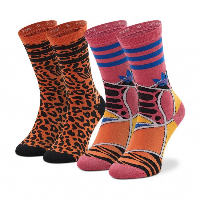 Set di 2 paia di calzini lunghi unisex adidas - RICH MNISI 2Pp HC9541 Multicolore