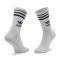Set di 3 paia di calzini lunghi unisex adidas - Mid Cut Crw Sck HC9554 White/Gray/Black